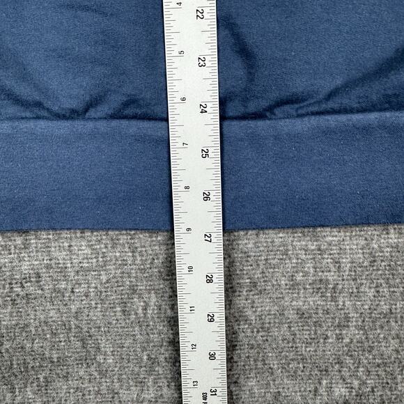 Quiksilver Hoodie Women’s Large Blue Spell Out Pullover‎ Surf Skate Sweatshirt - Picture 9 of 10